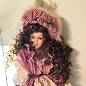 Vintage Cathay Collection Porcelain Doll in EUC